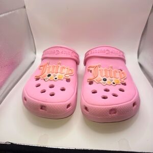 Juicy Couture‎ Pink Clog Sandals Youth 4 Slip On Foam Crocs Style Shoes